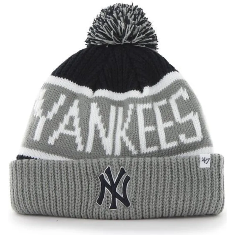 cap-pompom-gray-new-york-yankees-mlb-47-brand cap-pompom-gray-new-york-yankees-mlb-47-brand