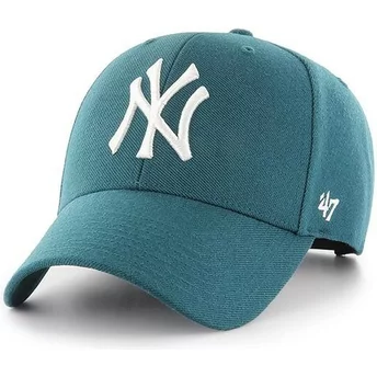 47 Brand Curved Brim New York Yankees MLB MVP Pacific Green Cap