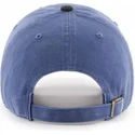 47-brand-curved-brim-black-logo-new-york-yankees-mlb-clean-up-two-tone-navy-blue-cap-with-black-visor