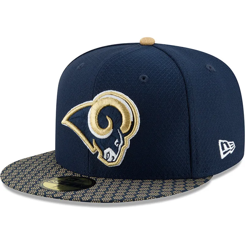 cepice-rovna-modra-prilehava-59fifty-sideline-los-angeles-rams-nfl-new-era