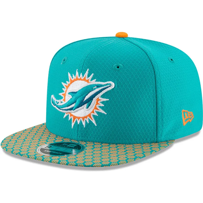 cepice-rovna-modra-snapback-9fifty-sideline-miami-dolphins-nfl-new-era
