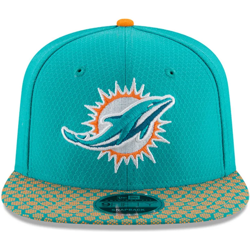 cepice-rovna-modra-snapback-9fifty-sideline-miami-dolphins-nfl-new-era