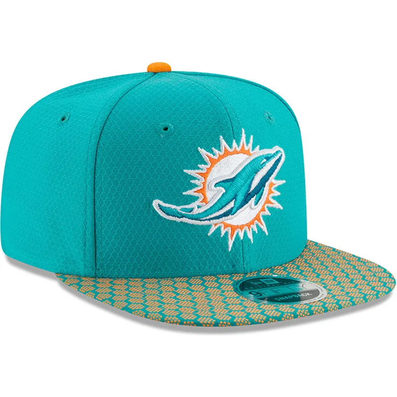 cepice-rovna-modra-snapback-9fifty-sideline-miami-dolphins-nfl-new-era