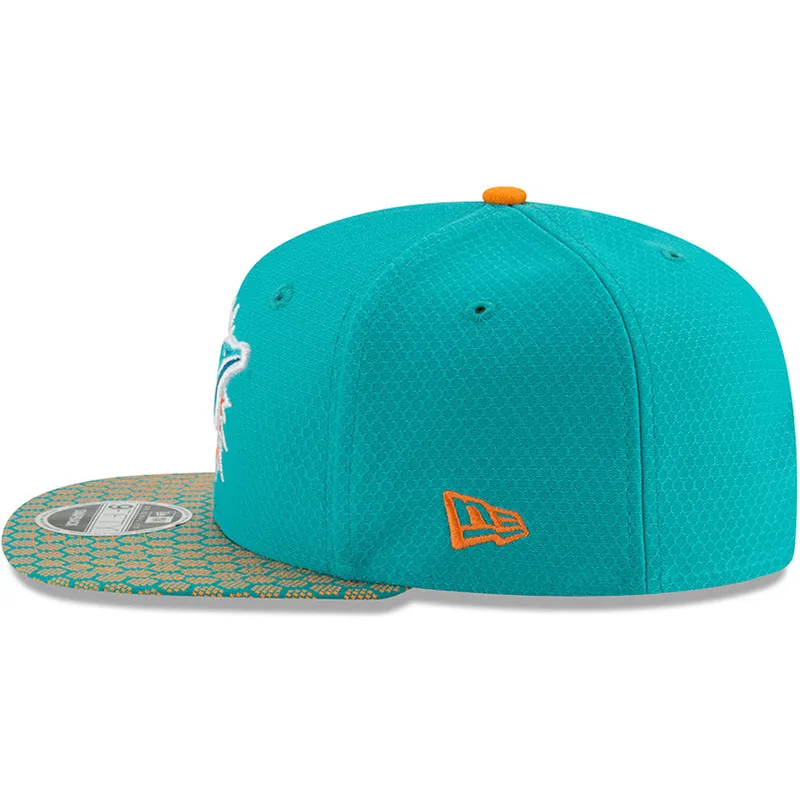 cepice-rovna-modra-snapback-9fifty-sideline-miami-dolphins-nfl-new-era