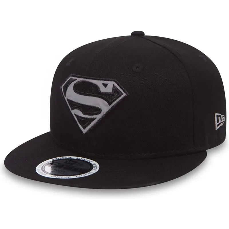cepice-rovna-cerna-snapback-pro-deti-9fifty-reflect-superman-warner-bros-new-era