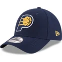 marineblaue-verstellbare-curved-cap-9forty-the-league-der-indiana-pacers-nba-von-new-era