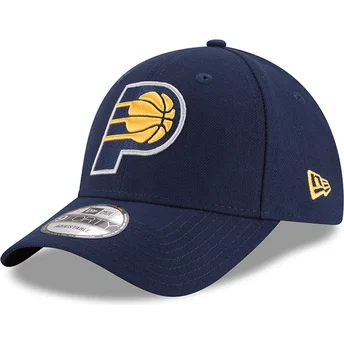 marineblaue-verstellbare-curved-cap-9forty-the-league-der-indiana-pacers-nba-von-new-era
