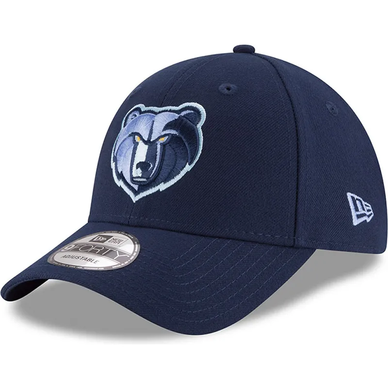 cepice-zaoblena-modra-nastavitelny-bordado-9forty-the-league-memphis-grizzlies-nba-new-era