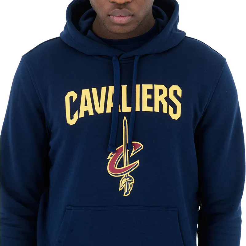 mikiny-s-kapuci-modra-pullover-hoody-cleveland-cavaliers-nba-new-era