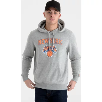 New Era Pullover Hoodie Kapuzenpullover New York Knicks NBA Sweatshirt grau