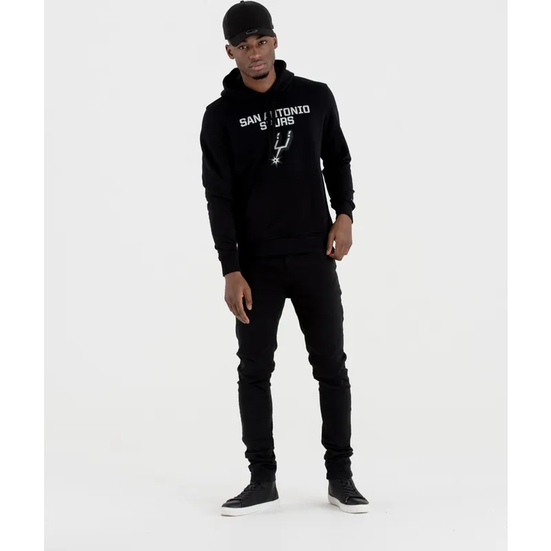mikiny-s-kapuci-cerna-pullover-hoody-san-antonio-spurs-nba-new-era