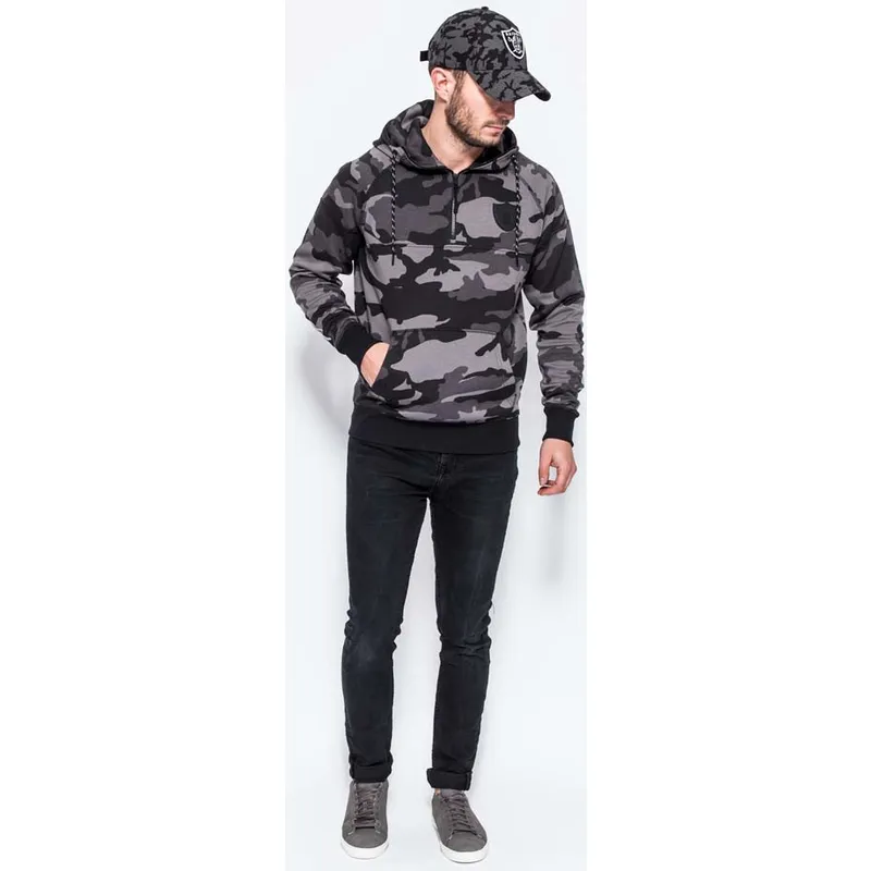 mikiny-s-kapuci-maskacova-half-zipped-hoody-las-vegas-raiders-nfl-new-era