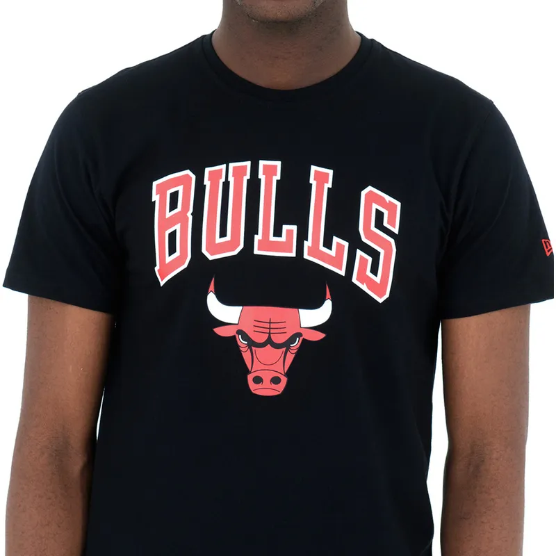 tricka-kratky-rukav-cerna-chicago-bulls-nba-new-era