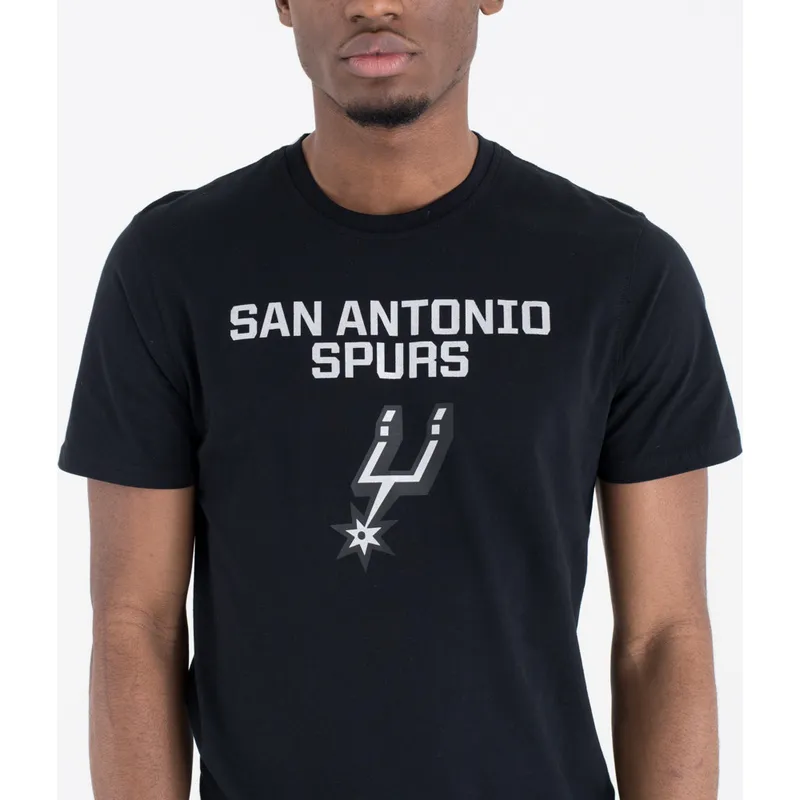tricka-kratky-rukav-cerna-san-antonio-spurs-nba-new-era
