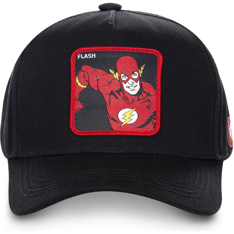 cepice-zaoblena-cerna-snapback-clasico-fla2-flash-dc-comics-capslab cepice-zaoblena-cerna-snapback-clasico-fla2-flash-dc-comics-capslab