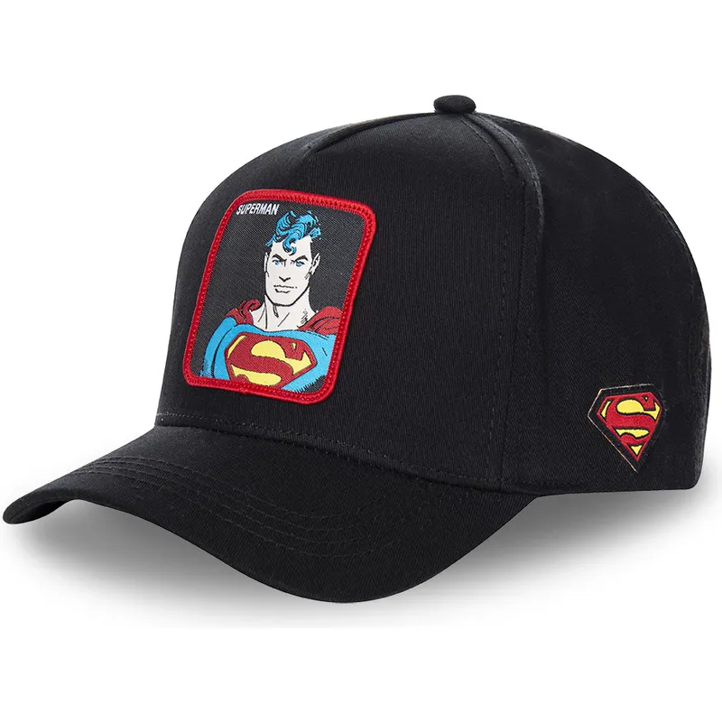 cepice-zaoblena-cerna-snapback-clasico-sup4-superman-dc-comics-capslab