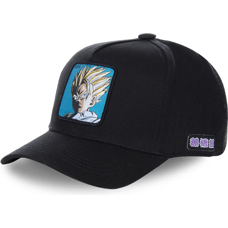 cepice-zaoblena-cerna-snapback-super-saiyan-2-supb-son-gohan-dragon-ball-capslab