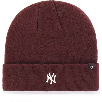 47 Brand New York Yankees MLB Cuff Knit Centerfield Beanie Mütze braun