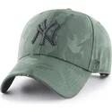 new-york-yankees-mlb-clean-up-jigsaw-grune-tarnkappe-mit-gebogenem-schirm-von-47-brand