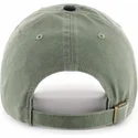 grune-gebogene-kappe-mit-schwarzem-new-york-yankees-mlb-clean-up-two-tone-logo-von-47-brand