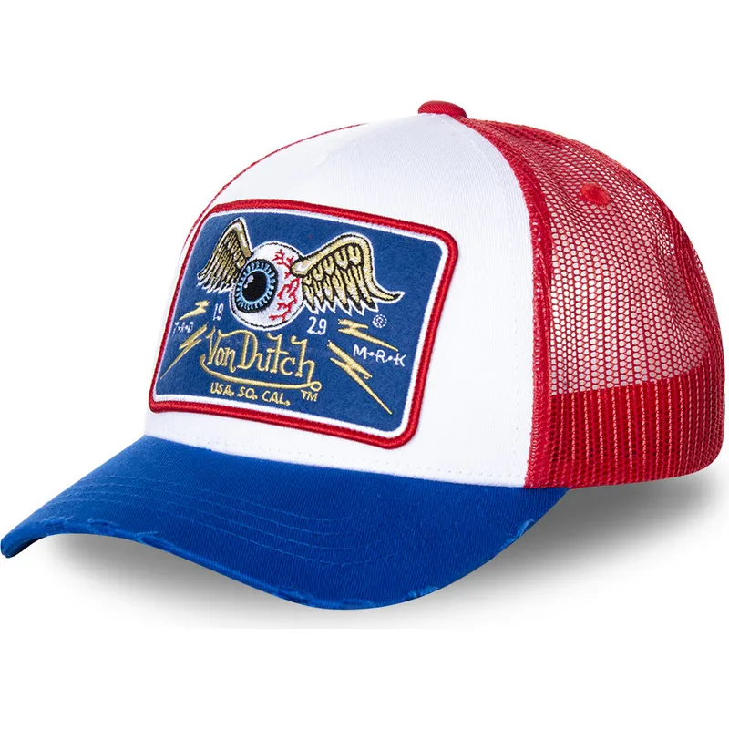cepice-zaoblena-bila-snapback-truck18-von-dutch