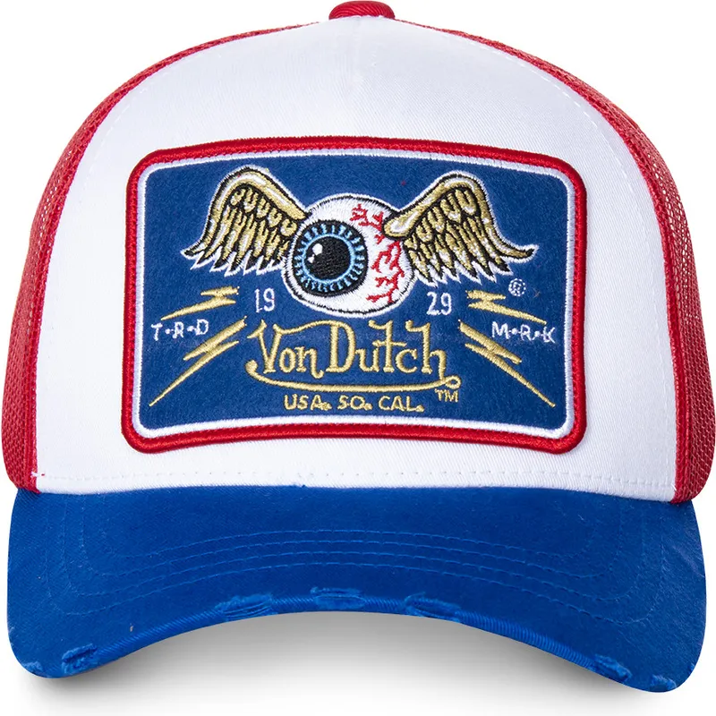 cepice-zaoblena-bila-snapback-truck18-von-dutch