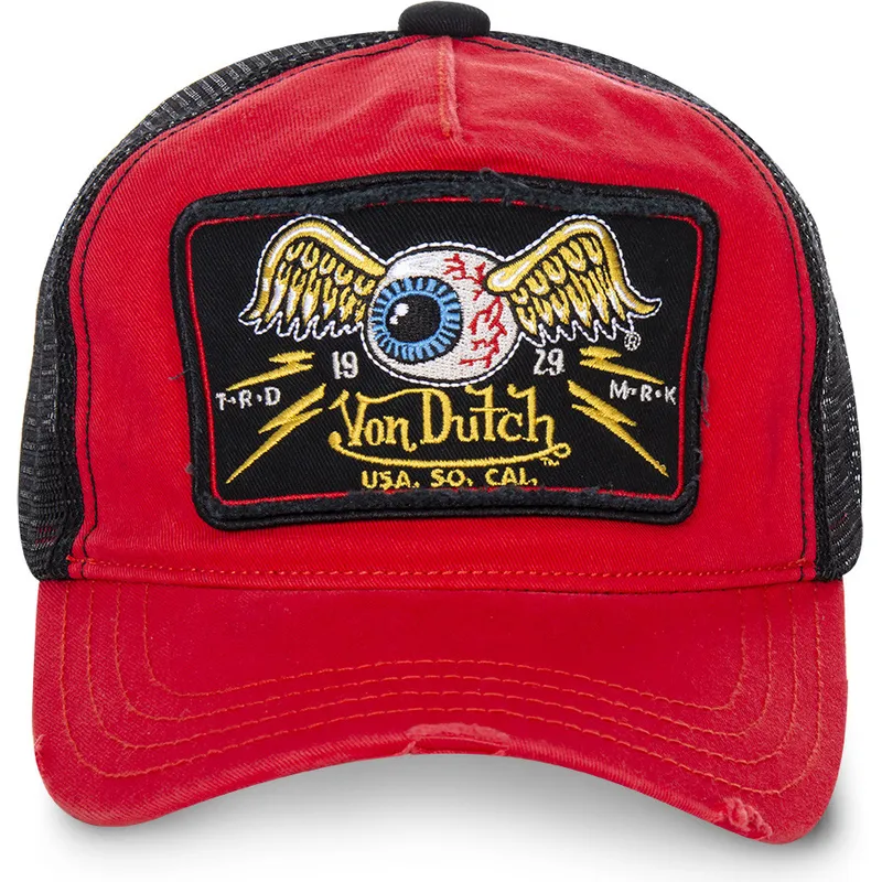 cepice-zaoblena-cervena-snapback-truck05-von-dutch