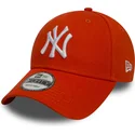cepice-zaoblena-oranzova-nastavitelny-9forty-essential-new-york-yankees-mlb-new-era