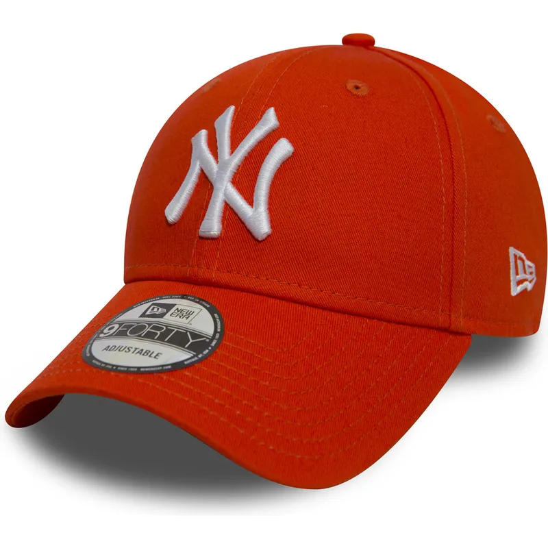 cepice-zaoblena-oranzova-nastavitelny-9forty-essential-new-york-yankees-mlb-new-era