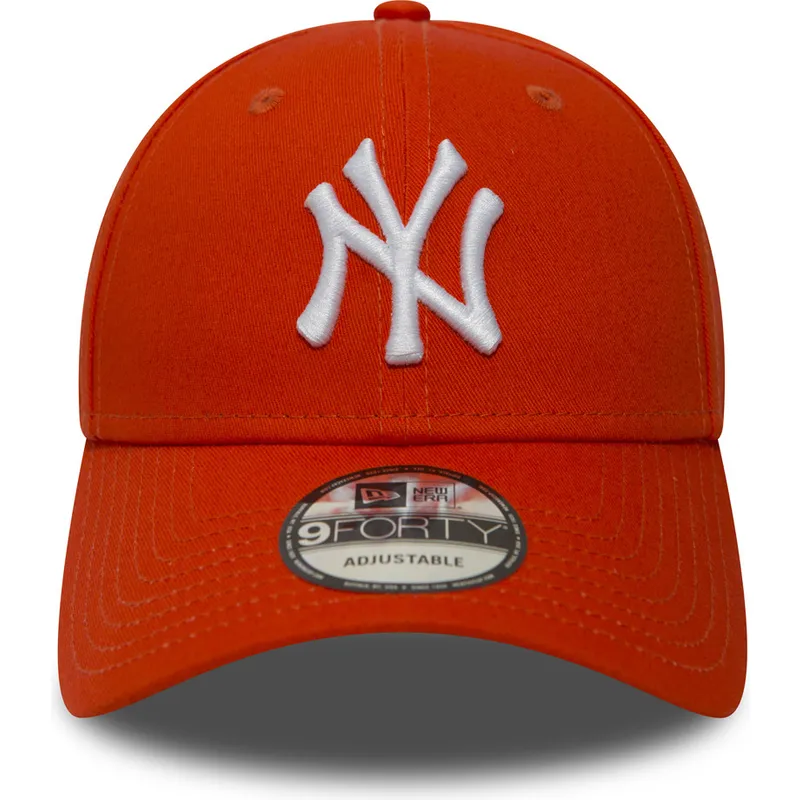 cepice-zaoblena-oranzova-nastavitelny-9forty-essential-new-york-yankees-mlb-new-era