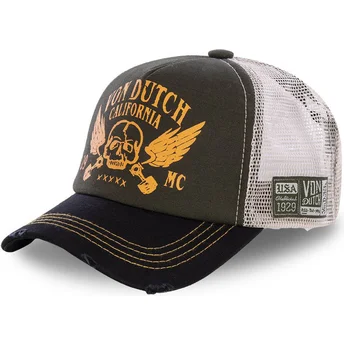Čepice zaoblená hnědá snapback CREW5 Von Dutch