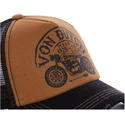 von-dutch-crew6-braune-und-schwarze-trucker-kappe