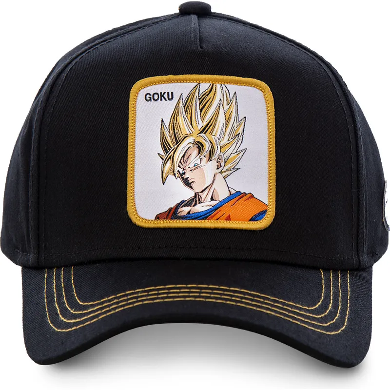 cap-zaoblena-black-snapback-son-goku-dragon-ball-capslab