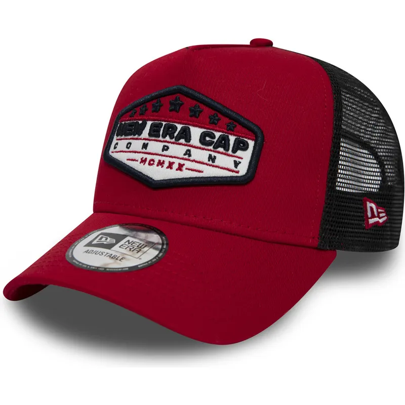 cepice-zaoblena-cervena-snapback-patch-a-frame-new-era