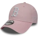 cepice-zaoblena-ruzova-nastavitelny-9forty-essential-boston-red-sox-mlb-new-era