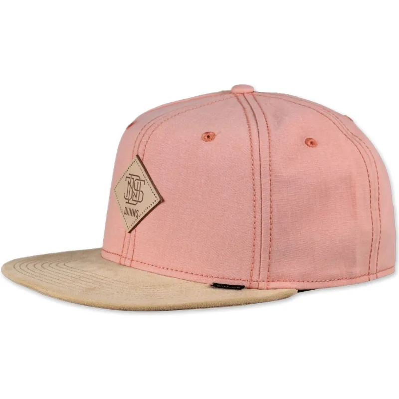 djinns-6-panel-rosa-snapback-melange-twill-kappe