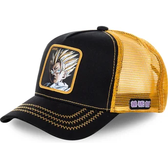 Καπέλο Trucker μαύρο και κίτρινο Son Gohan Super Saiyan 2 DBZSUP Dragon Ball από Capslab