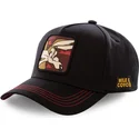 cepice-zaoblena-cerna-snapback-coy3-kojot-looney-tunes-capslab