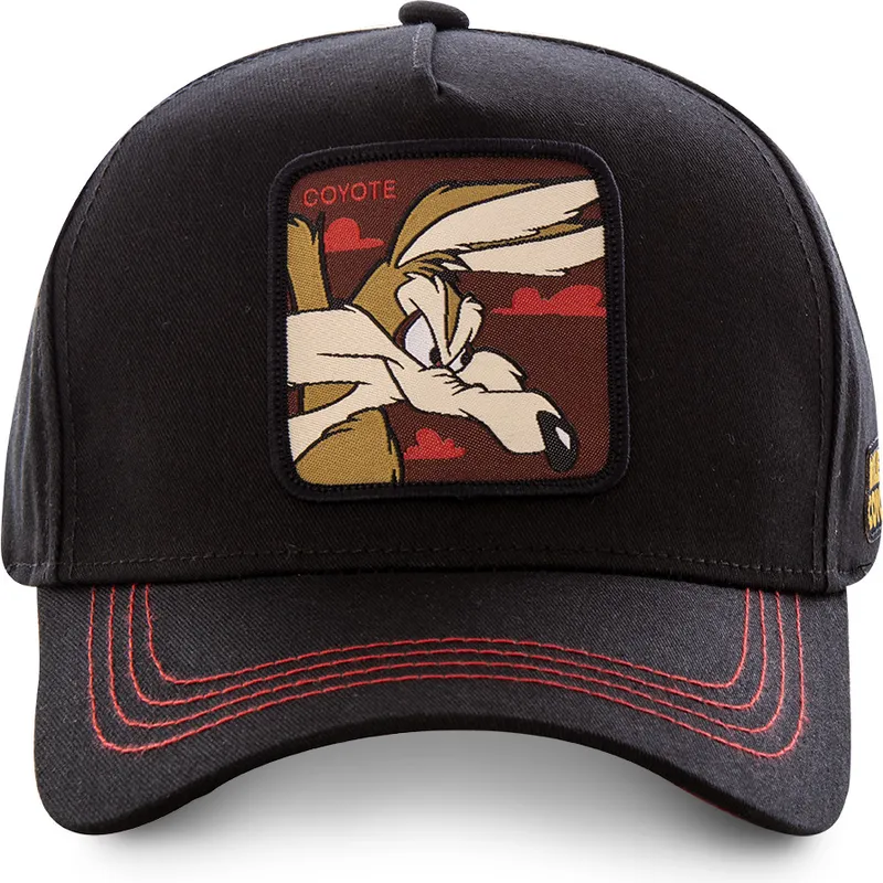 cepice-zaoblena-cerna-snapback-coy3-kojot-looney-tunes-capslab