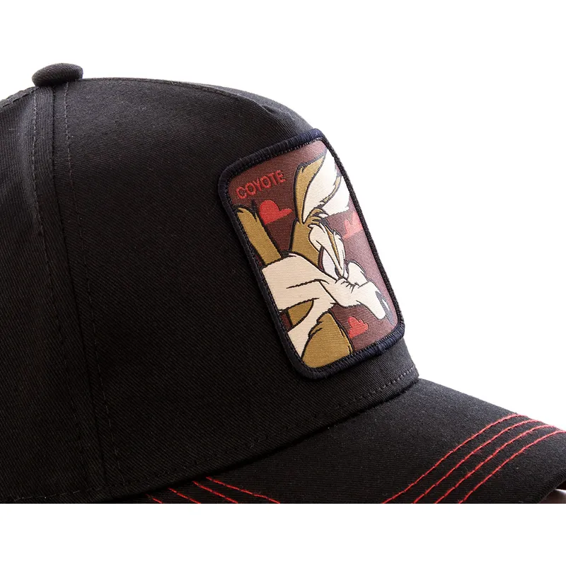 cepice-zaoblena-cerna-snapback-coy3-kojot-looney-tunes-capslab