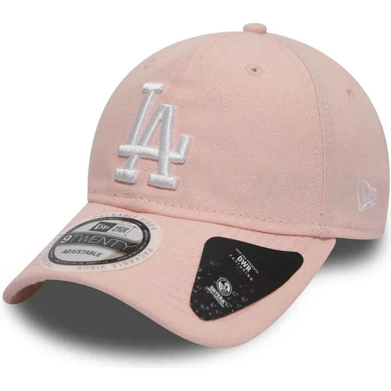 cepice-zaoblena-ruzova-nastavitelny-9twenty-dryera-packable-los-angeles-dodgers-mlb-new-era