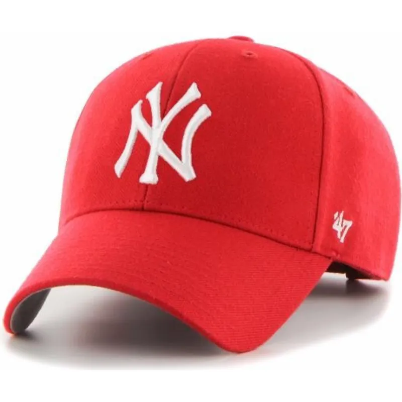 cepice-zaoblena-cervena-nastavitelny-pro-deti-mvp-new-york-yankees-mlb-47-brand
