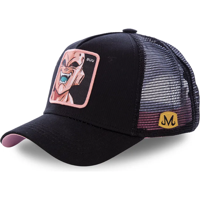 cap-zaoblena-black-snapback-kid-buu-dragon-ball-capslab cap-zaoblena-black-snapback-kid-buu-dragon-ball-capslab