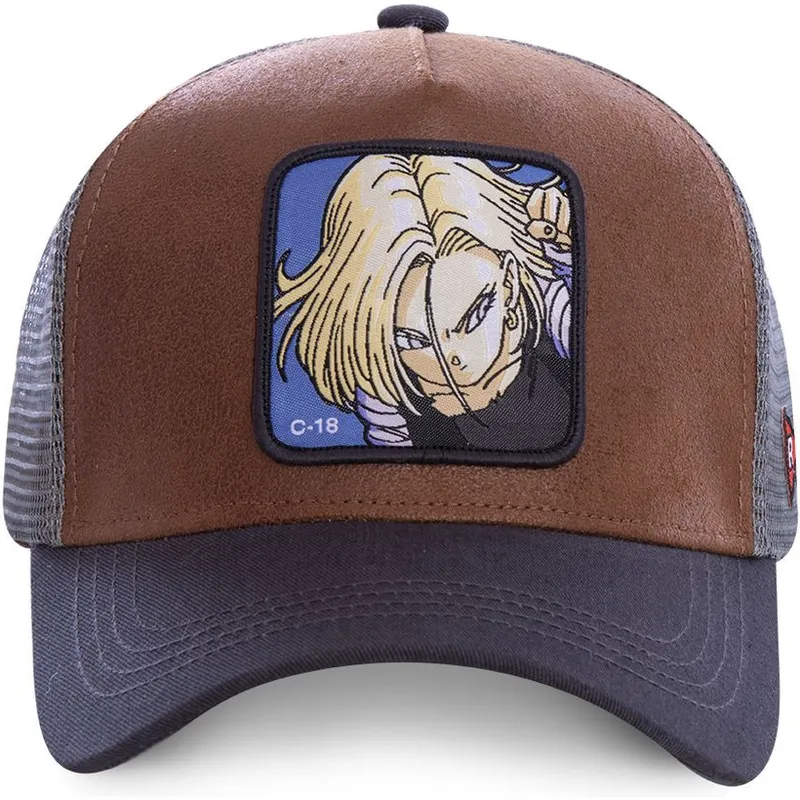 cepice-zaoblena-hneda-snapback-androide-c18a-c-18-dragon-ball-capslab