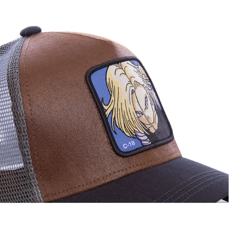 cepice-zaoblena-hneda-snapback-androide-c18a-c-18-dragon-ball-capslab
