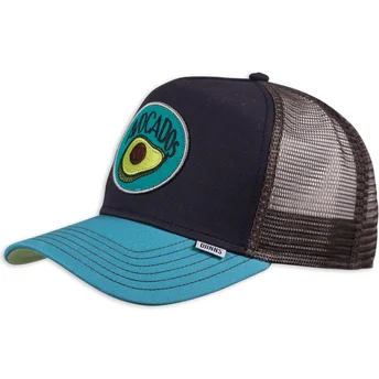 Čepice zaoblená námořnická modrá snapback Food Avocado Djinns