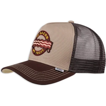 Trucker Cap braun Food Bacon von Djinns