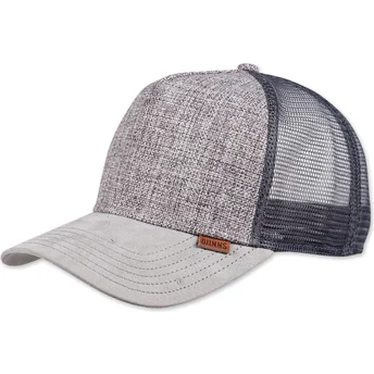 Čepice zaoblená šedá snapback Suelin Djinns