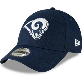 new-era-curved-brim-9forty-the-league-los-angeles-rams-nfl-adjustable-cap-blau