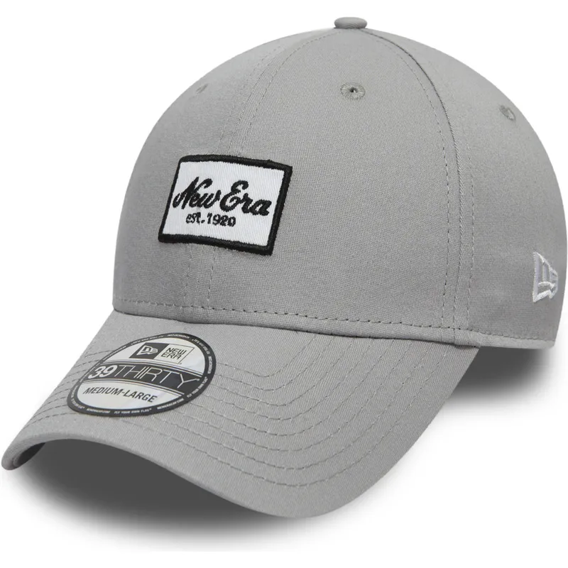 new-era-39thirty-seasonal-script-patch-kinder-graue-gebogene-kappe